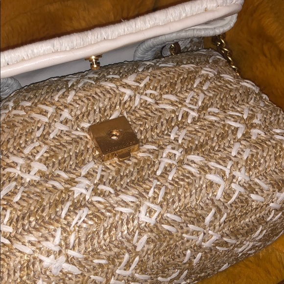 Tory Burch Fleming Straw/Raffia in White - Picture 5 of 7